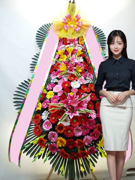 가천컨벤션센터 3단화환 고급형